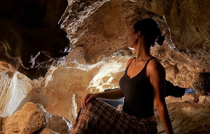 Exploring hiking adventure caving mountain tour around kampot-kep